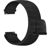 Fleuve - Bracelet nylon 22Mm Fleuve, Garmin Venu 3/Vivoactive 4/Forerunner 255/265, sport, noir, Amazfit Balance/Galaxy Watch 3