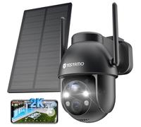 FLEUVE - Caméras de Surveillance Connectee - 2K Caméra Extérieure Solaire Wifi 360° PTZ Vision Nocturne PIR Audio Bidirectionnel