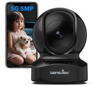 FLEUVE - Caméras de Surveillance Connectee - 3K 5Mp Caméra Wifi Intérieure Babyphone 360° Suivi AI Enregistrement 24/7