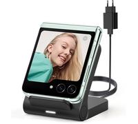FLEUVE - Chargeurs à induction - Chargeur Induction 15W, Sans Fil pour Samsung Galaxy Z Flip 6/5/4/3 (Non Pliable), Avec Adaptateur