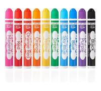 FLEUVE - Feutre Acrylique - 10 Couleurs Marqueurs À Point Lavable - Dot Marker Enfant Non Toxique, Activité Éducative