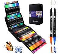 FLEUVE - Feutre Acrylique - 120 Couleurs Double Pointe Feutres Aquarelle - Dessin, Mandalas, Manga, Calligraphie