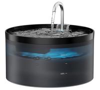 FLEUVE - Fontaine a eau pour chat - Fontaine 3,2L Silencieuse, Distributeur Automatique, Noir, Pour Chats et Chiens