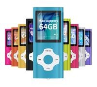 FLEUVE - Lecteurs MP3 et MP84 - Lecteur MP3/Mp4 Portable, Écran 1,8"", Slot Carte Mémoire, Support Jusqu’à 128Go - Bleu Clair