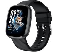 FLEUVE - Montre Connectée Intelligente - Tracker Enfant 1,75"" 100+ Sports Podomètre Sommeil Smartwatch Cadeau Ado Noir
