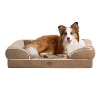 FLEUVE - Panier Chien - mémoire de forme, déhoussable, lavable, imperméable, camel 2 - L 104 x l 68.5 x H 16.5 cm
