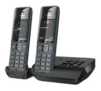 FLEUVE-Telephone Fixe-Comfort 520A Duo-2 Téléphones DECT avec Répondeur-Design Élégant-Audio Supérieure-200 Contacts-Gris Foncé