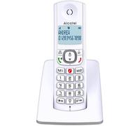 FLEUVE-Telephone Fixe-F530-Téléphone DECT-Grand Écran Rétroéclairé-Mains Libres-Blocage Appels-2 Mémoires-Blanc/Gris