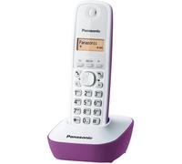FLEUVE-Telephone Fixe-Kx-Tg1611Frf-Téléphone DECT-Base + Combiné-Identification Appelant-Batterie Longue Durée-Répondeur-Violet