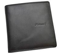 flevado Picasso Portefeuille en cuir nappa pour homme, Porte Carte Porte-monnaie, avec étui au design allemand, format paysage, Noir, 10,5 x 10,5 x 1,5 cm BHT, Moderne