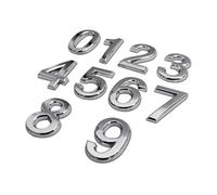 Flewdart 10 Pcs 3d Silver Numero Maison Exterieur, Numéro De Maison, Numéro Boite Aux Lettres Autocollante, Numéros De Chambre Hôtel, Plaques De Chiffres 0-9 (Argent)