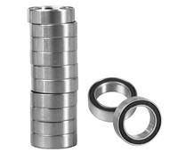 Flewdart 10pcs R128 2RS roulement a bille 8x12x3.5mm, R128-2RS R128RS Scellés Carbone Acier pour Machines et Outils
