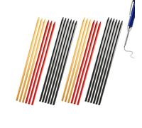 Flewdart 24pcs 2.8mm Mine Crayon Chantier Menuisier Noir Rouge Jaune Compatibles Avec Pica, Mine Crayon Charpentier, Recharges De Crayons Chantier, Porte Mine Chantier (24)