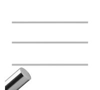 Flewdart 3pcs Tige Acier Inoxydable Solides DiamèTre 8mm X 250mm Longueur, Tiges Acier Inox 304 Barre Rond Solide Steel Rods Cylindrique Metal Pour Divers Arbre Bricolage Artisanat (3, 8 * 250mm)