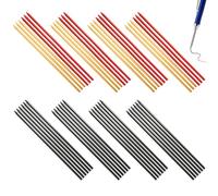 Flewdart 48pcs 2.8mm Mine Crayon Chantier Menuisier Noir Rouge Jaune Compatibles Avec Pica, Mine Crayon Charpentier, Recharges De Crayons Chantier, Porte Mine Chantier (48)