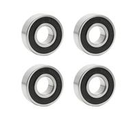 Flewdart 4pcs roulement a bille 6202-2RS 15mmx35mmx11mm Chrome, roulements à billes 6202 2RS Double Blindé Acier Carbone (6202-2RS 4ps)