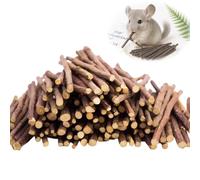Flewdart 500g Baton de Pommier Naturelle 300pcs, bâton de Dentition pour Animaux de Compagnie, Batonnet Pommier Jouet pour Lapin Hamster Cochon d'Inde Chinchilla (500g)