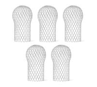 Flewdart 5pcs Crapaudine de Protege gouttière Contre Les Feuilles, Grille de Protection de gouttiere en métal Anti Feuilles Flexible et Durable pour Maison Avant-Toit Tuyau de Descente