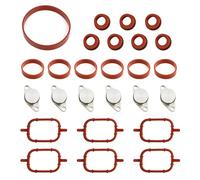 Flewdart 6 x 22mm Kit de suppression clapets d'admission M47 M47N M47TU M47TUD20 11612245439 pour E38 E39 E46 E53 E60 E61 E83 E87 E90 E91 E92 E93, joint bouchon collecteur admission m47