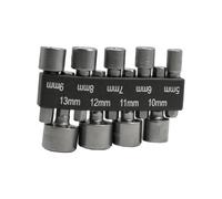 Flewdart 9pcs douille visseuse a choc 6 pans 1/4 5mm 6mm 7mm 8mm 9mm 10mm 11mm 12mm 13mm pour perceuse ou visseuse sans fil