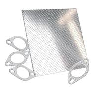 Flewdart Feuille Plaque joint echappement Collecteur Epaisseur 1.6mm di mensions 20x20cm, papier joint d'échappement métallique Tenue thermique 350°C (20x20cm)