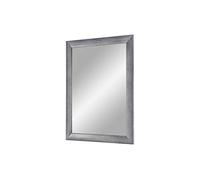 Flex 35 - Miroir mural 100x60 cm avec cadre (Gris flou), miroir avec une barre de bois MDF - Cadre de miroir sur mesure comprenant un miroir et une paroi arrière stable avec fixations