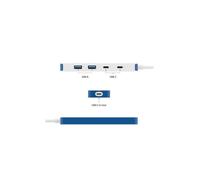 Flex 4 Port Usb-c Combo Hub (blue)