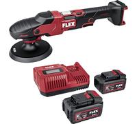 Flex 533019 Polisseuse rotative à batterie 18 V PE 150 18-EC avec interrupteur à gaz, réglage facile de la vitesse, ergonomique