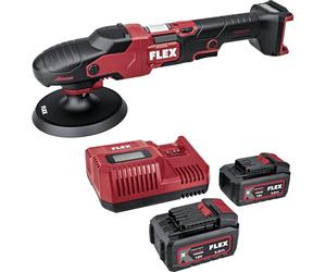 Flex 533019 Polisseuse rotative à batterie 18 V PE 150 18-EC avec interrupteur à gaz, réglage facile de la vitesse, ergonomique