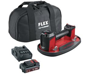 Flex 534509 VLP Grabo Vérin à vide sans fil + batterie 2,5 Ah + chargeur CA 18.0-LD (noir, rouge, lève-vide sans fil 18 V + batterie 2,5 Ah avec chargeur et batterie 18 V avec protection anti-décharge