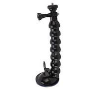 Flex Clamp Mount Gooseneck Mount, Puissant Support de Ventouse pour Caméra de Tableau de Bord de Voiture avec Vis 1/4 Pouce, pour Caméscopes de Caméras de Sport
