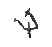 Flex Duo - Kit de montage (double bras articulé) - pleine action - pour 2 écrans LCD - with tilt & swivel - noir - Taille d'écran : jusqu'à 32 pouces