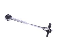 Flex Head Ratchet Wrench-Twin Ended Chrome Tool, contrôleur de prise compact, poignée en acier | Design ergonomique résistant à l'usure utilisé pour les réparations de machines de garage