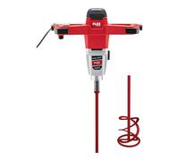 Flex MXE 1602 497312 Agitateur à 2 vitesses + mélangeur hélicoïdal HP2 160 (noir, rouge, 1600 W, 2 vitesses, avec variateur de vitesse à 3 niveaux, mélangeur de chantier, mélangeur électrique pour