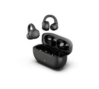 JLab Flex Casque à Oreille Ouverte - Écouteurs à Oreille Ouverte, Design à Clipser, 21H d'Autonomie, Écouteurs Ouverts avec Bluetooth Multipoint, Micro, Personnalisation avec Application, Noir