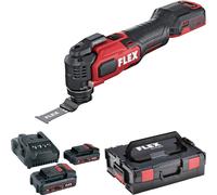 Flex-Tools Outil multifonction MT18.0-EC Brushless 18 V 2,5 Ah - 2 batteries, chargeur et coffret