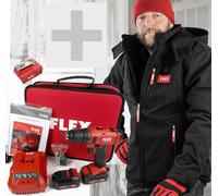 Flex Piles Veste de Chauffage Taille L + 2-Gang Perceuse Batterie DD 2G 10.8-LD