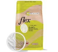 Flex Plant Plus Disques menstruels jetables à base de plantes | Alternative aux tampons et aux tasses | Capacité de 5 super tampons | Disque menstruel fabriqué avec des polymères végétaux durables de