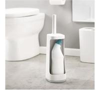 Joseph Joseph Flex Plus Brosse Toilettes avec Rangement, Plastique, Blanc/Gris, 11,4 x 13,6 x 45,3 cm