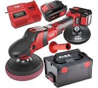 Flex Polisseuse rotative sans fil PE 150 18.0-EC/5.0 Set (max. corps de polissage ø 160 mm, plateau support max. ø 150 mm, polisseuse, vitesse de rotation à vide 150-1450 tr/min) 447.153