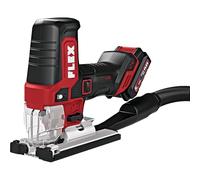 Flex Scie sauteuse sans fil 12 V JSP 12-EC C (ergonomique grâce à la surface SoftGrip, raccord d'aspiration Ø 27 mm, avec lumière LED, moteur sans balais) 531316