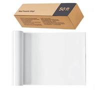 Flex Thermocollant-Duoku-30,48x1524 Cm-Rouleau De Vinyle Thermocollant Blanc Brillant-Adhérence Durable