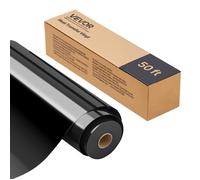 Flex Thermocollant-VEVOR-Rouleau Vinyle Thermocollant Noir Brillant 30,48x1524 cm-Adhérence-HTV Compatible avec Machine de Découpe