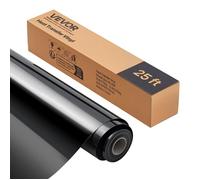 Flex Thermocollant-VEVOR-Rouleau Vinyle Thermocollant Noir Brillant 30,48x726 cm-Adhérence-HTV Compatible avec Machine de Découpe