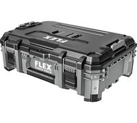 Flex-Tools Boîte à outils empilable – résistante aux chocs, coins aluminium renforcés, loquet métal