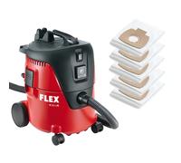 Flex VC21LMC Aspirateur De Chantier Avec 5 Sacs Filtrants - 1 250 W - Classe L - 20 L