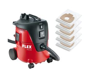 Flex VC21LMC Aspirateur De Chantier Avec 5 Sacs Filtrants - 1 250 W - Classe L - 20 L