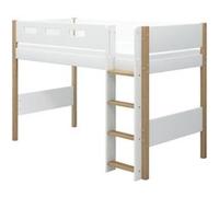 FLEXA Lit mi hauteur Lit surélevé NOR 90x200 échelle droite