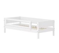 Flexa White Banquette-lit 90 x 200 cm avec Dossier et Barriere Avant a | Flexa - ref. 80-17121-40 - 5706459179490 - dim. 210x101x67cm - Blanc - Materiaux mixtes
