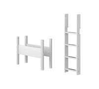 Flexa white kit echelle droite et pieds pour lit sureleve blanc
